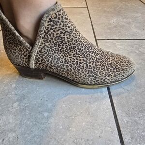 Lucky Brand Animal Print Ankle Booties